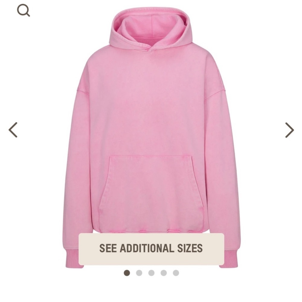 SKIMS bubblegum pink boyfriend fleece set